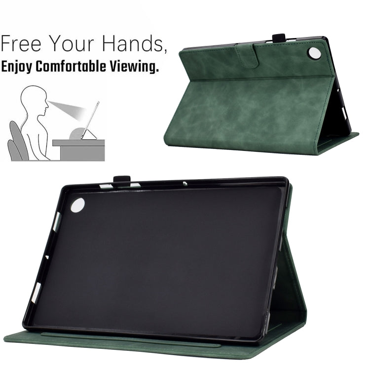 Peony Butterfly Embossed Leather Tablet Case For Huawei MatePad T 10 / T 10s / Honor Tablet Enjoy 2 / Pad X6 / Pad 6(Green) - Honor by PMC TechLife | Online Shopping South Africa | PMC TechLife | Buy Now Pay Later Mobicred