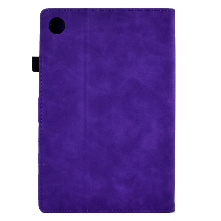 Peony Butterfly Embossed Leather Tablet Case For Huawei MatePad T 10 / T 10s / Honor Tablet Enjoy 2 / Pad X6 / Pad 6(Purple) - Honor by PMC TechLife | Online Shopping South Africa | PMC TechLife | Buy Now Pay Later Mobicred