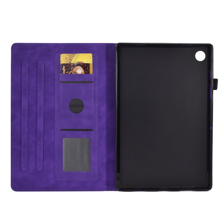 Peony Butterfly Embossed Leather Tablet Case For Huawei MatePad T 10 / T 10s / Honor Tablet Enjoy 2 / Pad X6 / Pad 6(Purple) - Honor by PMC TechLife | Online Shopping South Africa | PMC TechLife | Buy Now Pay Later Mobicred