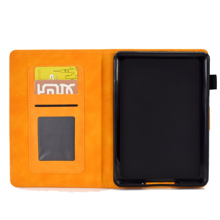 For Amazon Kindle 11th 2022 Peony Butterfly Embossed Leather Smart Tablet Case(Khaki) - Amazon by PMC TechLife | Online Shopping South Africa | PMC TechLife | Buy Now Pay Later Mobicred