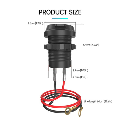 ZH-1786A2 QC3.0 USB-A + Type-C Dual Interface Car Charger, Cable Length: 60cm - DIY Modified Charger by PMC Jewellery | Online Shopping South Africa | PMC Jewellery | Buy Now Pay Later Mobicred