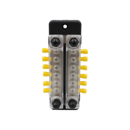 CP-3024 150A 12-48V RV Yacht Double-row 6-way Busbar with 16pcs Terminals(Black) - Booster Cable & Clip by PMC Jewellery | Online Shopping South Africa | PMC Jewellery | Buy Now Pay Later Mobicred