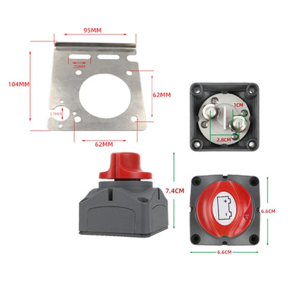 CP-3057 Car Auto RV Marine Boat Battery Selector Isolator with Fixed Bracket - Car Switches by PMC Jewellery | Online Shopping South Africa | PMC Jewellery | Buy Now Pay Later Mobicred