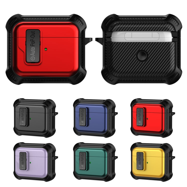 For AirPods 3 Signal Flag Wireless Earphones Case with Security Lock(Red) - For AirPods 3 by PMC Jewellery | Online Shopping South Africa | PMC Jewellery | Buy Now Pay Later Mobicred