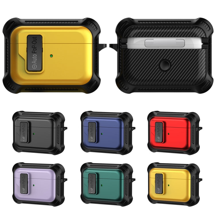 For AirPods Pro Signal Flag Wireless Earphones Case with Security Lock(Red) - For AirPods Pro by PMC Jewellery | Online Shopping South Africa | PMC Jewellery | Buy Now Pay Later Mobicred