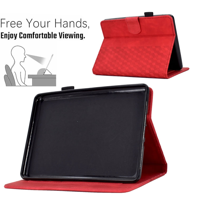 For Amazon Kindle PaperWhite 5 2021 Rhombus Embossed Leather Tablet Case(Red) - Amazon by PMC TechLife | Online Shopping South Africa | PMC TechLife | Buy Now Pay Later Mobicred