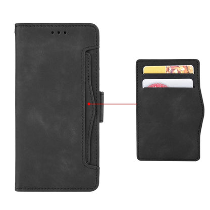 For Blackview A52 Skin Feel Calf Texture Card Slots Leather Phone Case(Black) - More Brand by PMC Jewellery | Online Shopping South Africa | PMC Jewellery | Buy Now Pay Later Mobicred