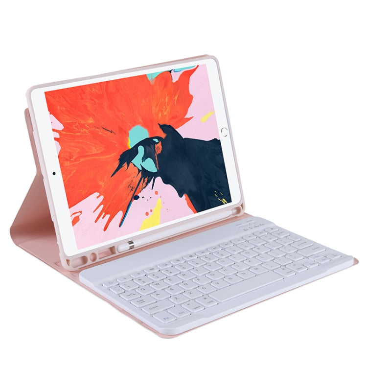 T11B 2020 For iPad 11 inch (2020 / 2018) TPU Candy Color Ultra-thin Bluetooth Keyboard Tablet Case with Stand & Pen Slot(Pink) - Universal by PMC Jewellery | Online Shopping South Africa | PMC Jewellery | Buy Now Pay Later Mobicred