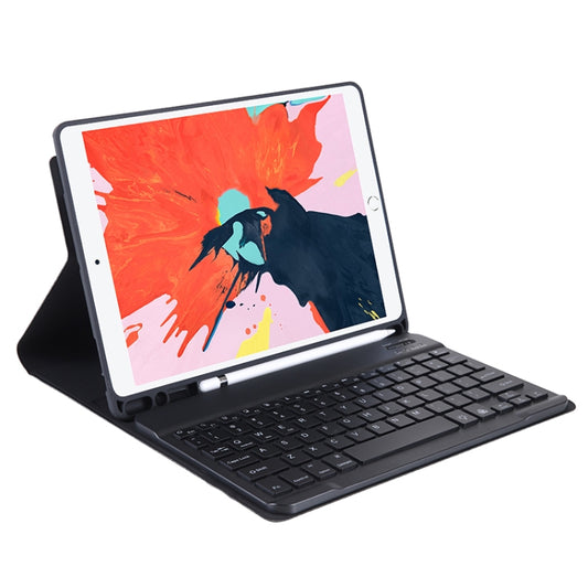 T07BB For iPad 9.7 inch / iPad Pro 9.7 inch / iPad Air 2 / Air (2018 & 2017) TPU Candy Color Ultra-thin Bluetooth Keyboard Tablet Case with Stand & Pen Slot(Black) - Universal by PMC Jewellery | Online Shopping South Africa | PMC Jewellery