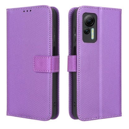 For Ulefone Note 14 Diamond Texture Leather Phone Case(Purple) - Ulefone Cases by PMC Jewellery | Online Shopping South Africa | PMC Jewellery | Buy Now Pay Later Mobicred