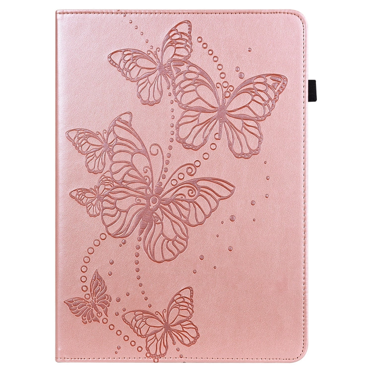 For Lenovo Tab M8 4th Gen Embossed Butterfly Pattern Leather Tablet Case(Pink) - Lenovo by PMC TechLife | Online Shopping South Africa | PMC TechLife | Buy Now Pay Later Mobicred