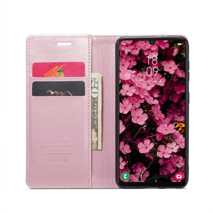 For Samsung Galaxy A34 5G CaseMe 003 Crazy Horse Texture Leather Phone Case(Rose Gold) - Galaxy Phone Cases by CaseMe | Online Shopping South Africa | PMC Jewellery | Buy Now Pay Later Mobicred