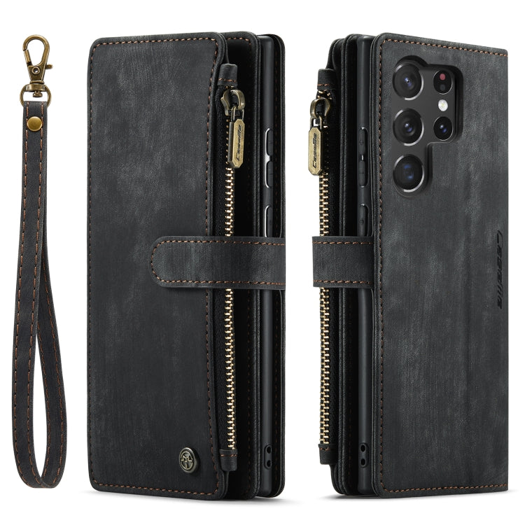 For Samsung Galaxy S23 Ultra 5G CaseMe C30 Multifunctional Leather Phone Case(Black) - Galaxy S23 Ultra 5G Cases by CaseMe | Online Shopping South Africa | PMC Jewellery | Buy Now Pay Later Mobicred