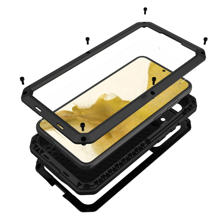 For Samsung Galaxy S23 5G RedPepper 360 Full Body Rugged Metal Life Waterproof Phone Case(Black) - Galaxy S23 5G Cases by RedPepper | Online Shopping South Africa | PMc TechLife | Buy Now Pay Later Mobicred
