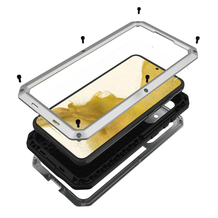 For Samsung Galaxy S23 5G RedPepper 360 Full Body Rugged Metal Life Waterproof Phone Case(Silver) - Galaxy S23 5G Cases by RedPepper | Online Shopping South Africa | PMc TechLife | Buy Now Pay Later Mobicred