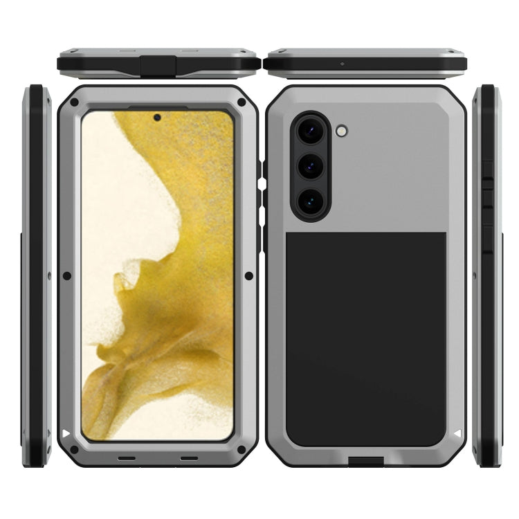 For Samsung Galaxy S23+ 5G RedPepper 360 Full Body Rugged Metal Life Waterproof Phone Case(Silver) - free shipping - PMc TechLife - Order now!