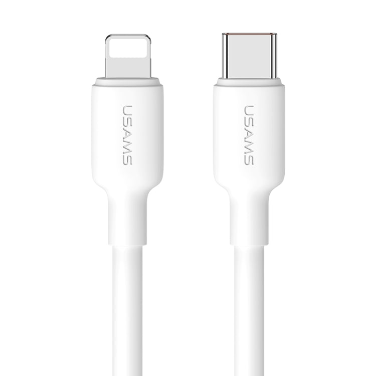 USAMS US-SJ612 U84 PD20W USB-C / Type-C to 8 Pin Charging Data Cable, Cable Length:3m(White) - 2 in 1 Cable by USAMS | Online Shopping South Africa | PMC Jewellery | Buy Now Pay Later Mobicred