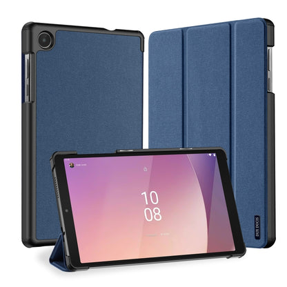 For Lenovo Tab M8 4th Gen DUX DUCIS Domo Series Magnetic Flip Leather Tablet Case(Blue) - Lenovo by DUX DUCIS | Online Shopping South Africa | PMC Jewellery | Buy Now Pay Later Mobicred