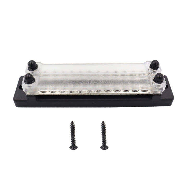 CP-3023-02 150A 12-48V RV Yacht Double-row 12-way Busbar(Black) - Booster Cable & Clip by PMC Jewellery | Online Shopping South Africa | PMC Jewellery | Buy Now Pay Later Mobicred