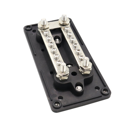 CP-3087-01 100A 48V 12-way M6 Terminal Busbar(Black) - Booster Cable & Clip by PMC Jewellery | Online Shopping South Africa | PMC Jewellery | Buy Now Pay Later Mobicred