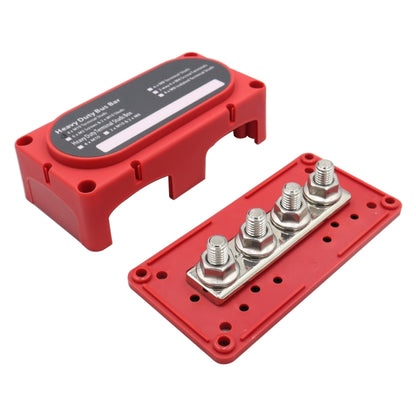 CP-3088-02 300A 48V 4-way M10 Terminal Busbar(Red) - Booster Cable & Clip by PMC Jewellery | Online Shopping South Africa | PMC Jewellery | Buy Now Pay Later Mobicred