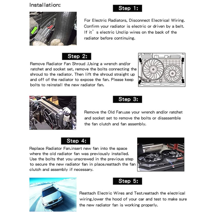 16 inch 12V 80W Car Powerful Transmission Oil Cooling Fan with Mounting Accessorie - Heating & Fans by PMC TechLife | Online Shopping South Africa | PMC TechLife | Buy Now Pay Later Mobicred