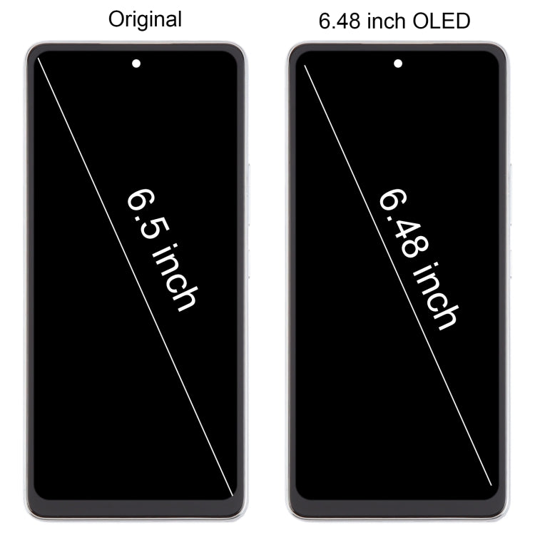 For Samsung Galaxy A53 5G SM-A536 6.48 inch OLED LCD Screen Digitizer Full Assembly with Frame (White) - free shipping - PMc TechLife - Order now!