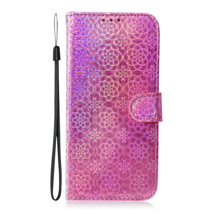For OPPO Reno8 T 4G Colorful Magnetic Buckle Leather Phone Case(Pink) - OPPO Cases by PMC Jewellery | Online Shopping South Africa | PMC Jewellery | Buy Now Pay Later Mobicred