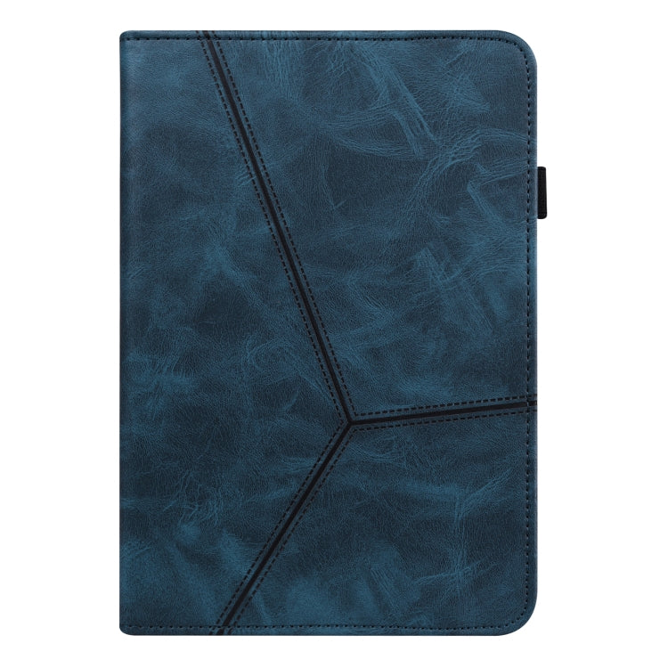 For Lenovo Tab P11 Gen 2 Embossed Striped Leather Tablet Case(Blue) - free shipping - PMC TechLife - Order now!