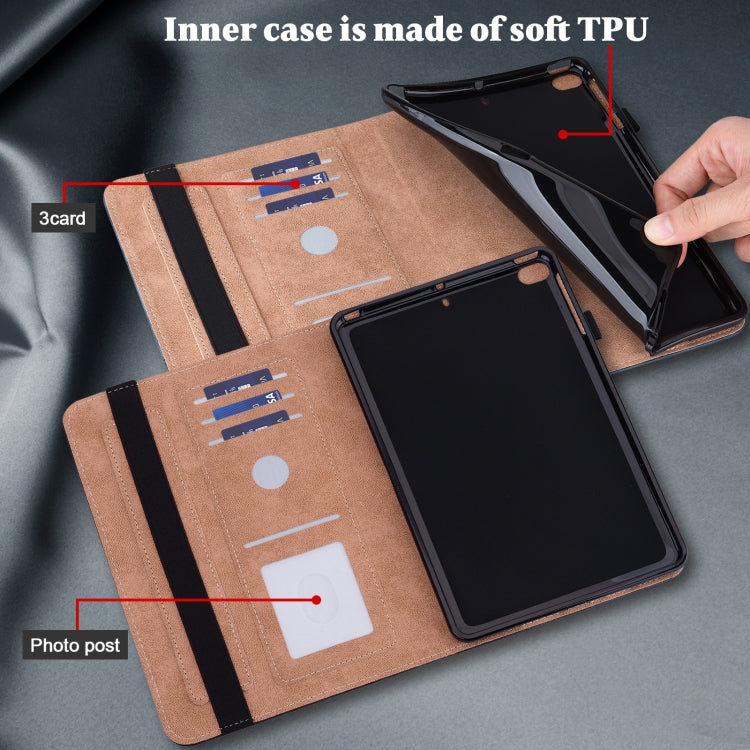 For Lenovo Tab P11 Gen 2 Embossed Striped Leather Tablet Case(Blue) - free shipping - PMC TechLife - Order now!