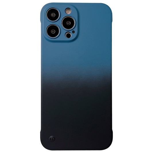 For iPhone 14 Pro Max Frameless Skin Feel Gradient Phone Case(Blue + Black) - iPhone 14 Pro Max Cases by PMC Jewellery | Online Shopping South Africa | PMC Jewellery | Buy Now Pay Later Mobicred