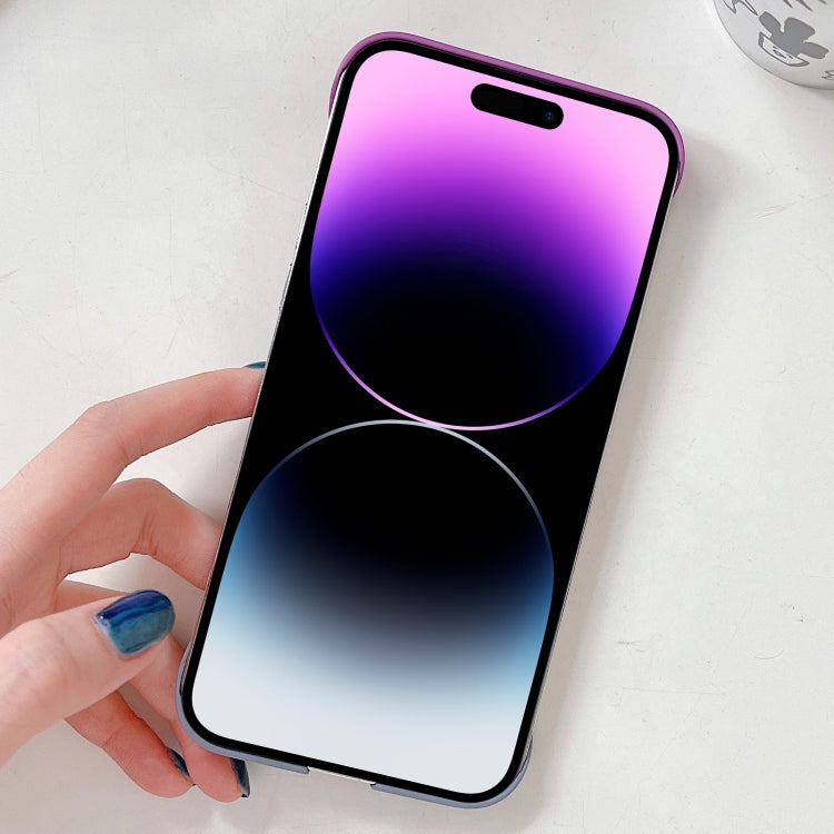 For iPhone 14 Plus Frameless Skin Feel Gradient Phone Case(Blue + Black) - iPhone 14 Plus Cases by PMC Jewellery | Online Shopping South Africa | PMC Jewellery | Buy Now Pay Later Mobicred