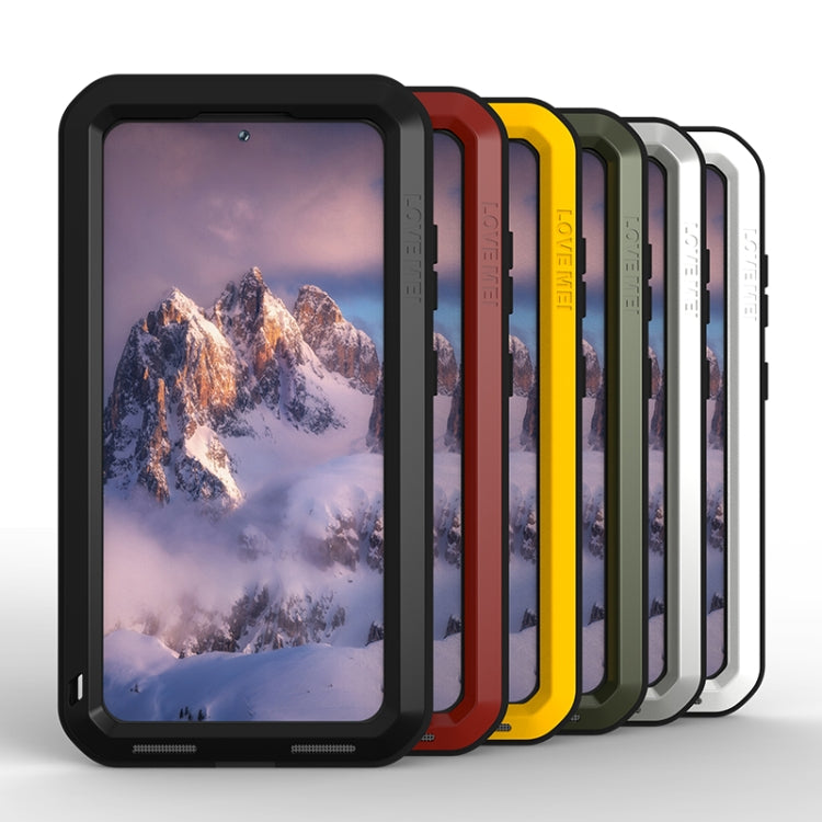 For Samsung Galaxy S23 5G LOVE MEI Metal Shockproof Life Waterproof Dustproof Phone Case(Yellow) - free shipping - PMC TechLife - Order now!
