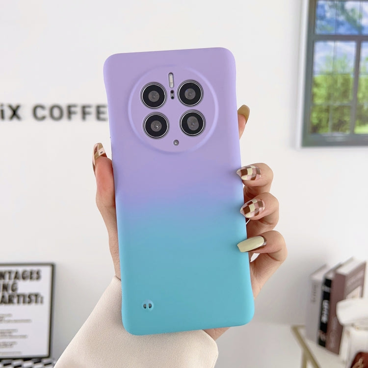 For Huawei Mate 50 Frameless Skin Feel Gradient Phone Case(Light Purple Blue) - Huawei Cases by PMC Jewellery | Online Shopping South Africa | PMC Jewellery | Buy Now Pay Later Mobicred