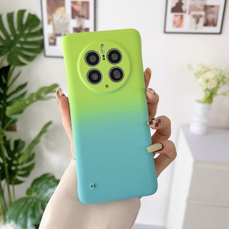 For Huawei Mate 40 Frameless Skin Feel Gradient Phone Case(Green Blue) - Huawei Cases by PMC Jewellery | Online Shopping South Africa | PMC Jewellery | Buy Now Pay Later Mobicred