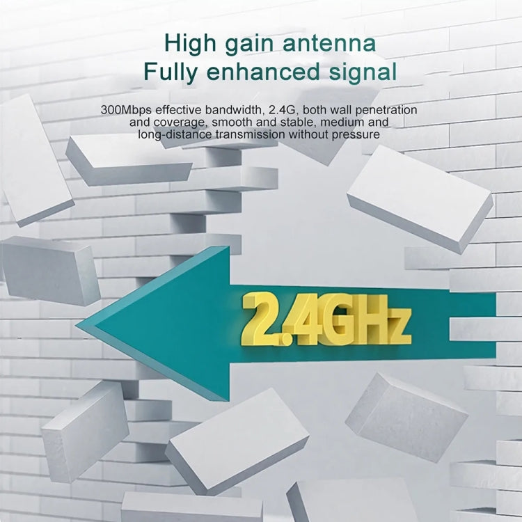 Wavlink WN578W2 300Mbps 2.4GHz WiFi Extender Repeater Home Wireless Signal Amplifier(EU Plug) - free shipping - PMC Jewellery - Order now!