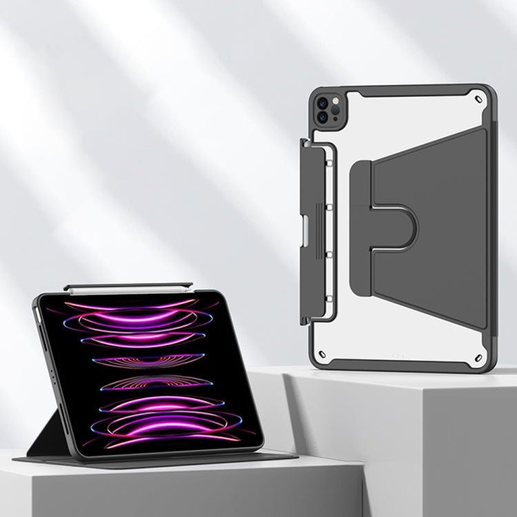 Detachable Rotating Leather Tablet Case For iPad Air 11 2024 / iPad Pro 11 2022 / 2021 / 2020 / 2018(Black) - free shipping - PMC TechLife - Order now!