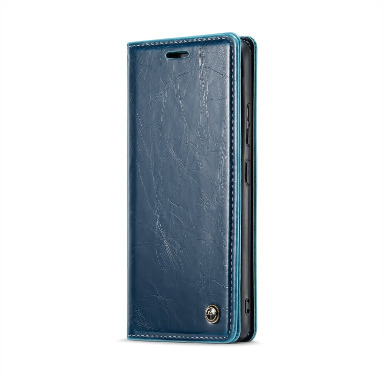 For Xiaomi Redmi Note 12 Pro 5G / Poco X5 Pro CaseMe 003 Crazy Horse Texture Leather Phone Case(Blue) - Xiaomi Cases by CaseMe | Online Shopping South Africa | PMC Jewellery | Buy Now Pay Later Mobicred