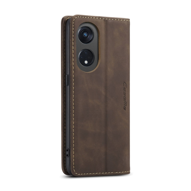 For OPPO Reno8 T 5G CaseMe 013 Multifunctional Horizontal Flip Leather Phone Case(Coffee) - OPPO Cases by CaseMe | Online Shopping South Africa | PMC Jewellery | Buy Now Pay Later Mobicred