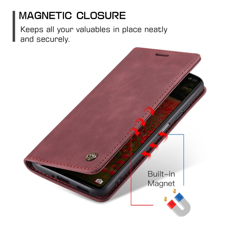 For Xiaomi Redmi Note 12 5G / Poco X5 CaseMe 013 Multifunctional Horizontal Flip Leather Phone Case(Wine Red) - Xiaomi Cases by CaseMe | Online Shopping South Africa | PMC Jewellery | Buy Now Pay Later Mobicred