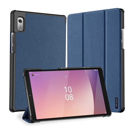 For Lenovo Tab M9 DUX DUCIS Domo Series Magnetic Flip Leather Tablet Case(Blue) - Lenovo by DUX DUCIS | Online Shopping South Africa | PMC Jewellery | Buy Now Pay Later Mobicred