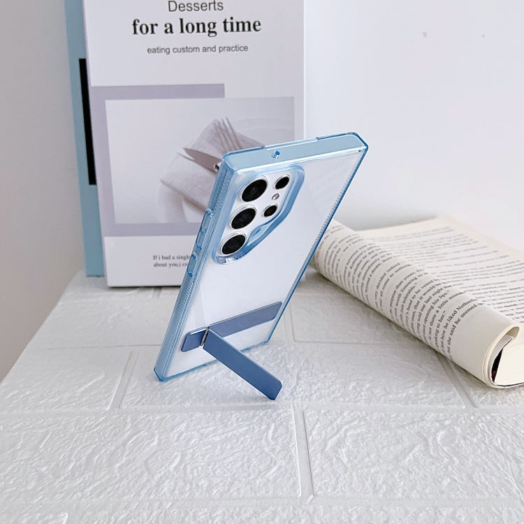 For Samsung Galaxy S23 Ultra 5G High Transparent Holder Phone Case(White) - Galaxy S23 Ultra 5G Cases by PMC TechLife | Online Shopping South Africa | PMC TechLife