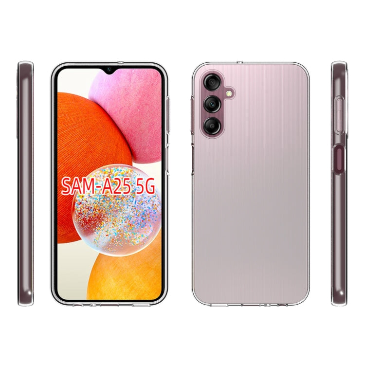For Samsung Galaxy A25 5G Waterproof Texture TPU Phone Case(Transparent) - Galaxy Phone Cases by PMC TechLife | Online Shopping South Africa | PMC TechLife