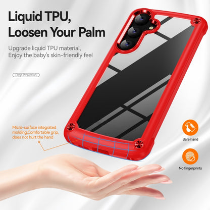 For Samsung Galaxy S24+ 5G TPU + PC Lens Protection Phone Case(Red) - Galaxy S24+ 5G Cases by PMC Jewellery | Online Shopping South Africa | PMC Jewellery