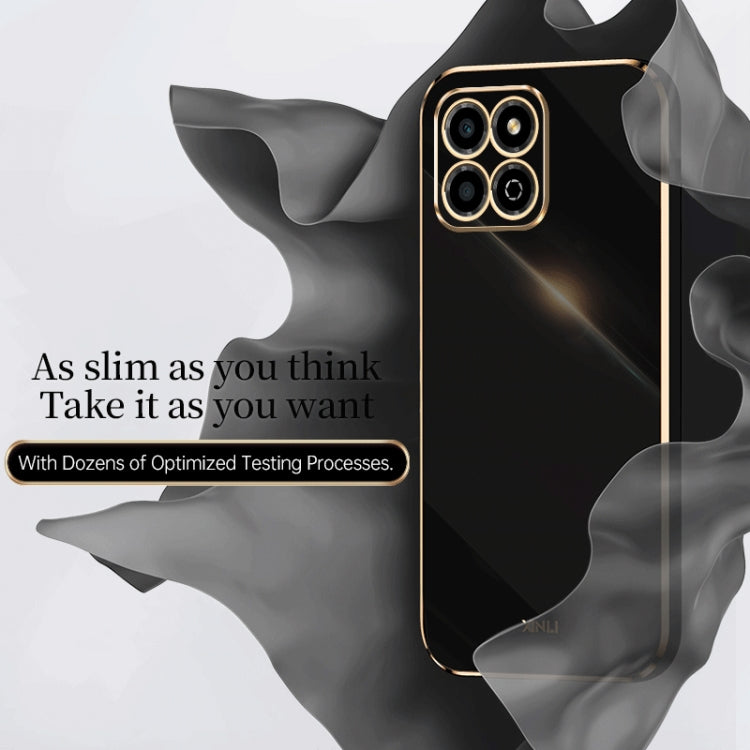 For Honor X8a 2023 XINLI Straight Edge 6D Electroplate TPU Phone Case(White) - free shipping - PMC TechLife - Order now!