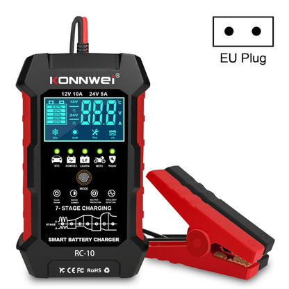 KONNWEI RC-10 2 inch Car Battery Charger Battery Pulse Repair Tool, Plug Type:EU Plug - Battery Charger by KONNWEI | Online Shopping South Africa | PMC Jewellery