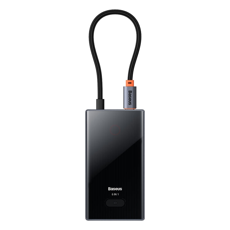 Baseus WKYY030213 6 in 1 USB-C / Type-C to USB3.0x3+HDMI+PD+RJ45 HUB Adapter(Space Grey) - USB HUB by Baseus | Online Shopping South Africa | PMC Jewellery | Buy Now Pay Later Mobicred