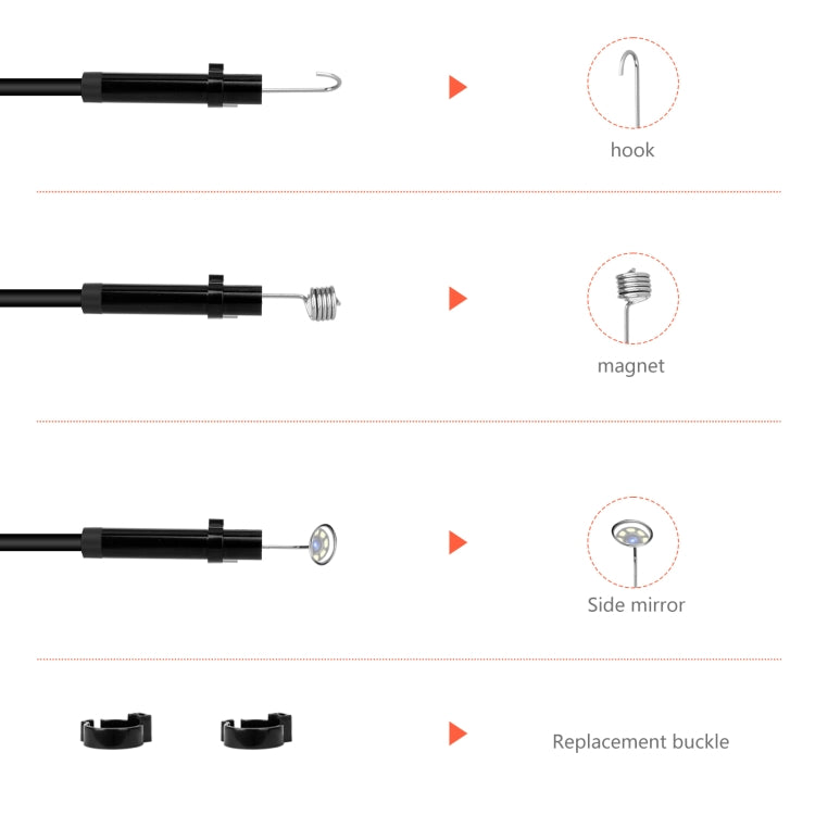 P130 14mm 4.3 inch Single Camera with Screen Endoscope, Length:5m -  by PMC TechLife | Online Shopping South Africa | PMC TechLife | Buy Now Pay Later Mobicred