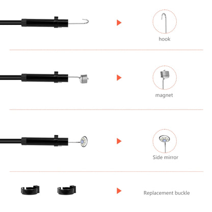 P130 8mm 4.3 inch Dual Camera with Screen Endoscope, Length:5m -  by PMC Jewellery | Online Shopping South Africa | PMC Jewellery | Buy Now Pay Later Mobicred