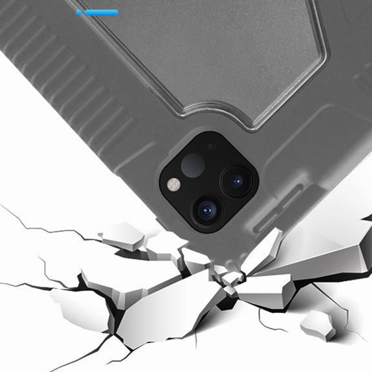 For iPad Pro 12.9 inch 2022 / 2021 / 2020 Mutural Horizontal Flip PC + TPU + PU Leather Tablet Case with Holder & Pen Slot(Dark Blue) - free shipping - PMC TechLife - Order now!